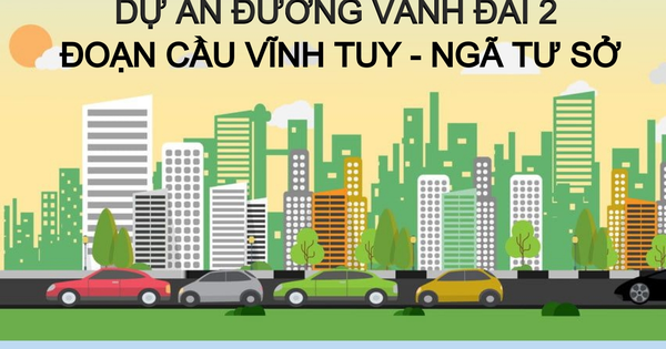 [Infographic] Dự án Vành đai 2 hơn 9.400 tỷ đồng tại Hà Nội sắp hợp long nhịp cuối