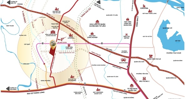 Sơn Đồng Center (Hoài Đức) – Phố thương mại, tiếp giáp 4 trục đại lộ
